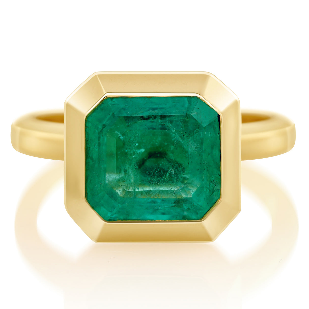 Emerald Nouveau Supreme Asscher Ring