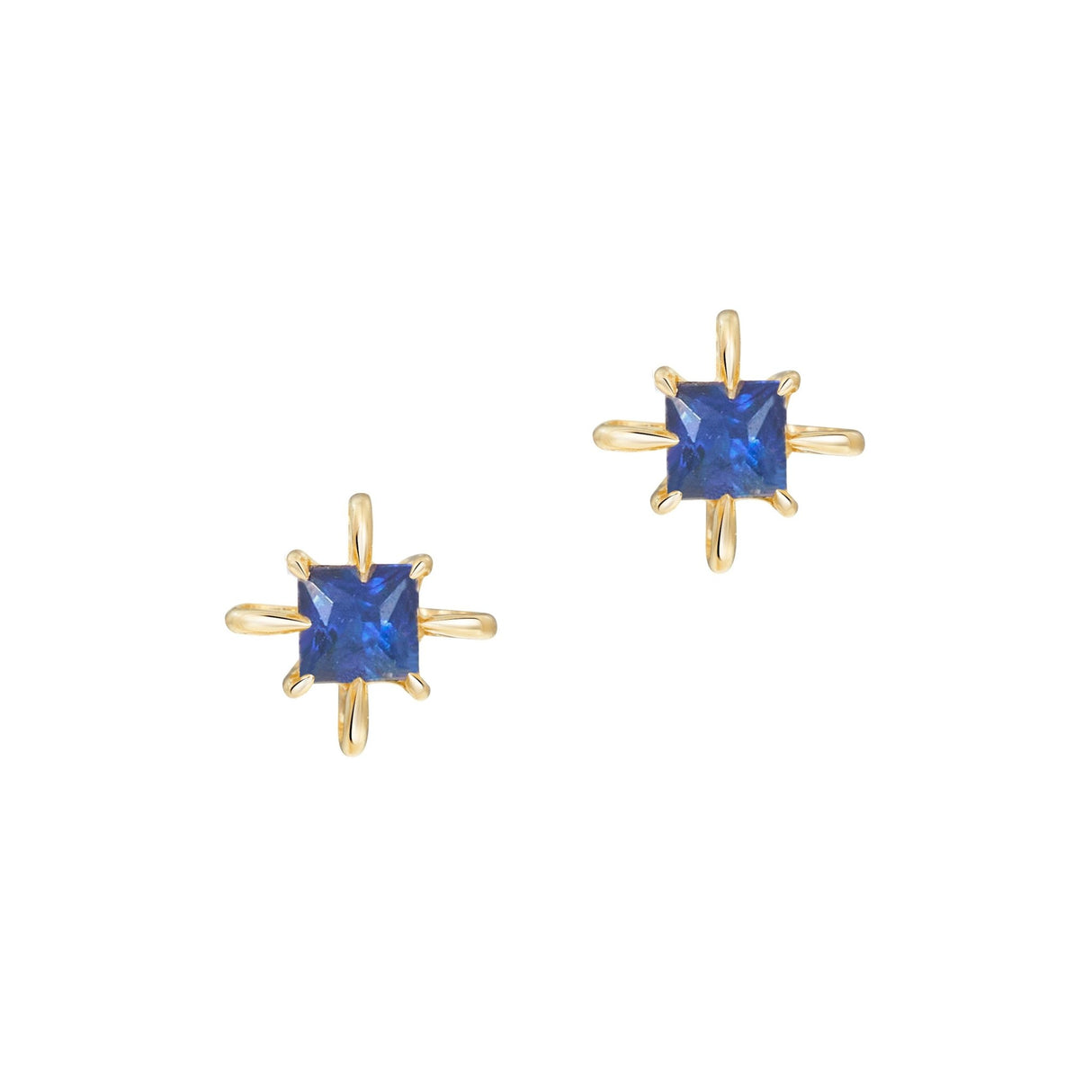 September Birthstone Sapphire Studs