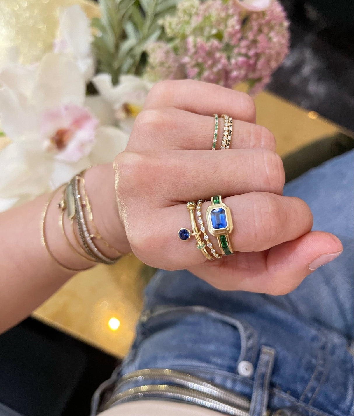 Sapphire & Tsavorite Circa Ring