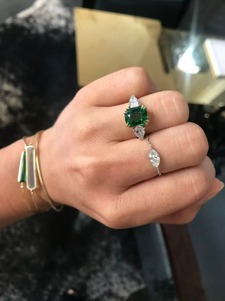 Why I chose a tsavorite over emerald for my engagement ring.