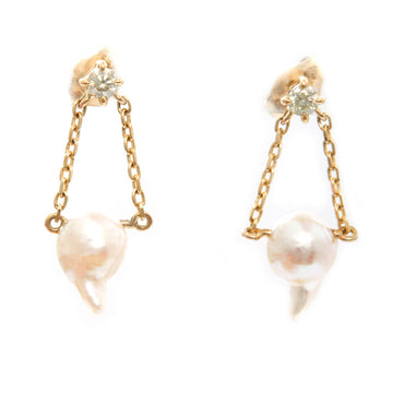 Pearl And Diamond Tokyo Chain Earrings