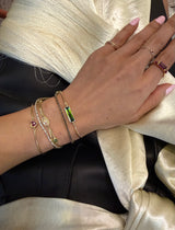 Ombre Lagoon Tourmaline Bar Bangle