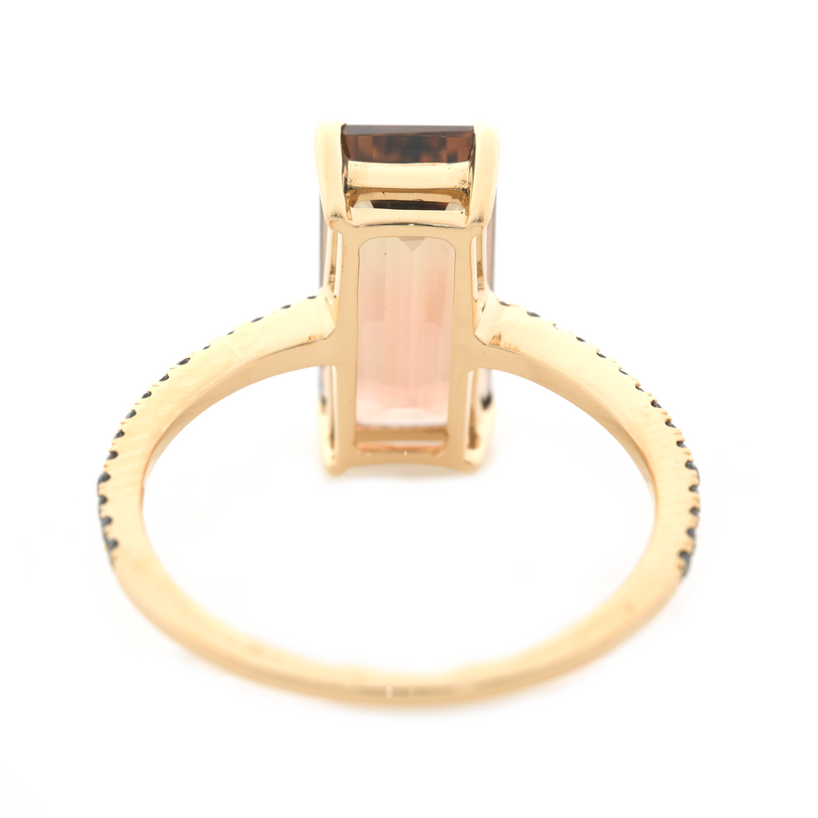 Color change Watermelon Tourmaline Protection Ring