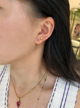 February Birthstone Amethyst Studs