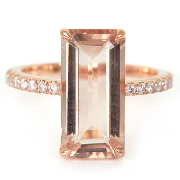 Morganite & Diamond Supreme Ring