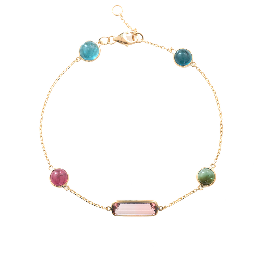 Pink Tourmaline Candy Bracelet