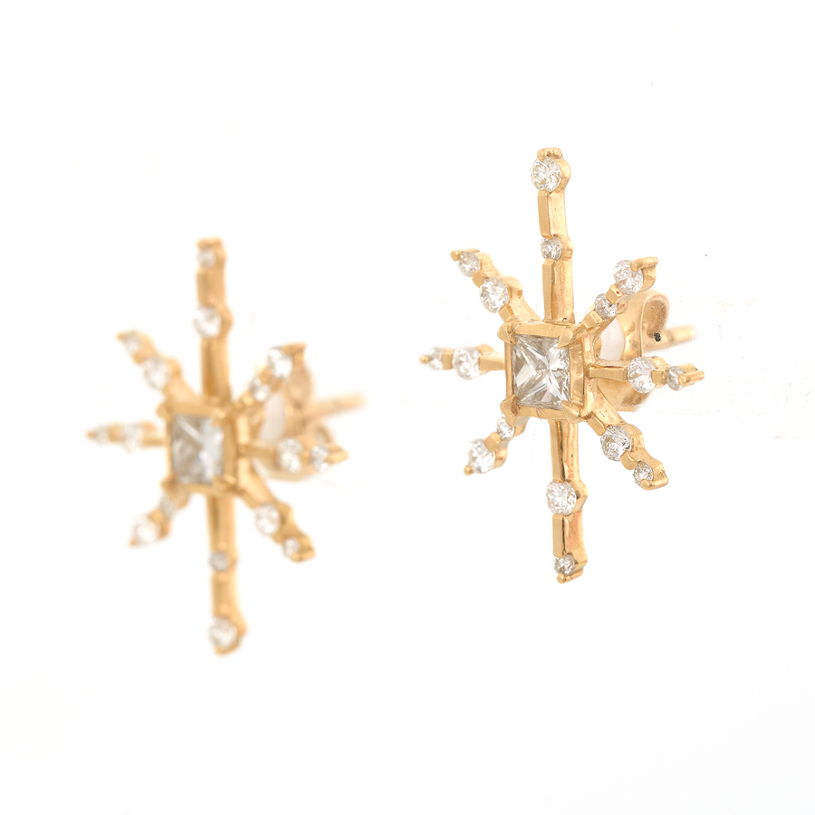 Diamond Starburst Earrings