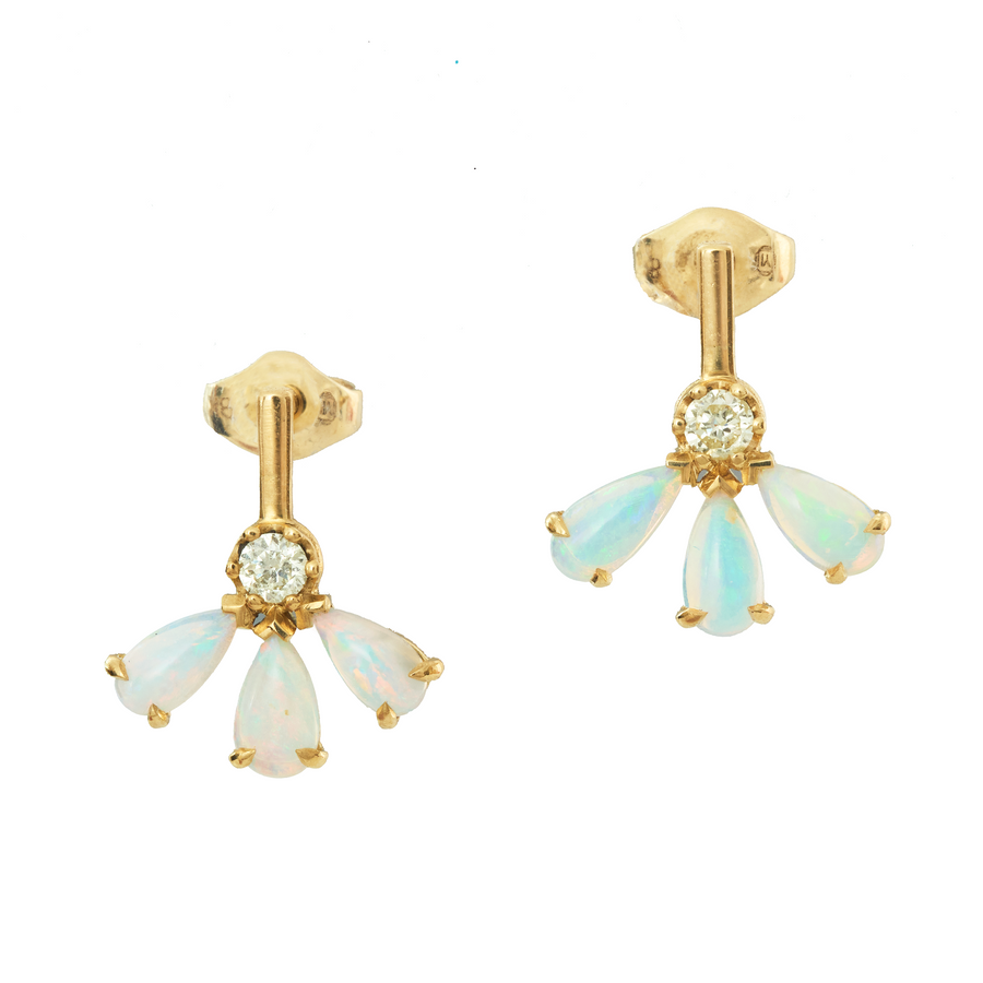 Opal & Diamond Fauna Earrings