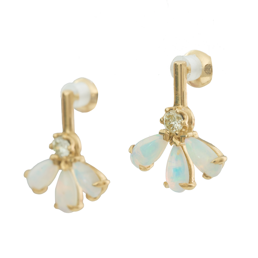 Opal & Diamond Fauna Earrings