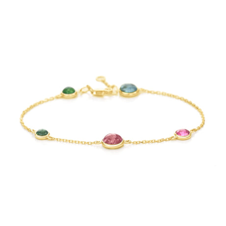 Tourmaline Cabochon Candy Bracelet