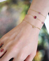 Tourmaline Cabochon Candy Bracelet