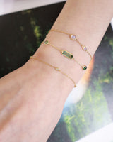 Green & Pink Tourmaline Candy Bracelet