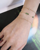 Green & Pink Tourmaline Candy Bracelet