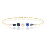 Ceylon Sapphire Compass Bangle