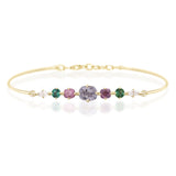 Spinel & Diamond Compass Bangle