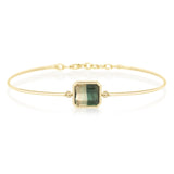 Lime Watermelon Tourmaline Bangle