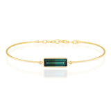 Lagoon Watermelon Tourmaline Bar Bangle