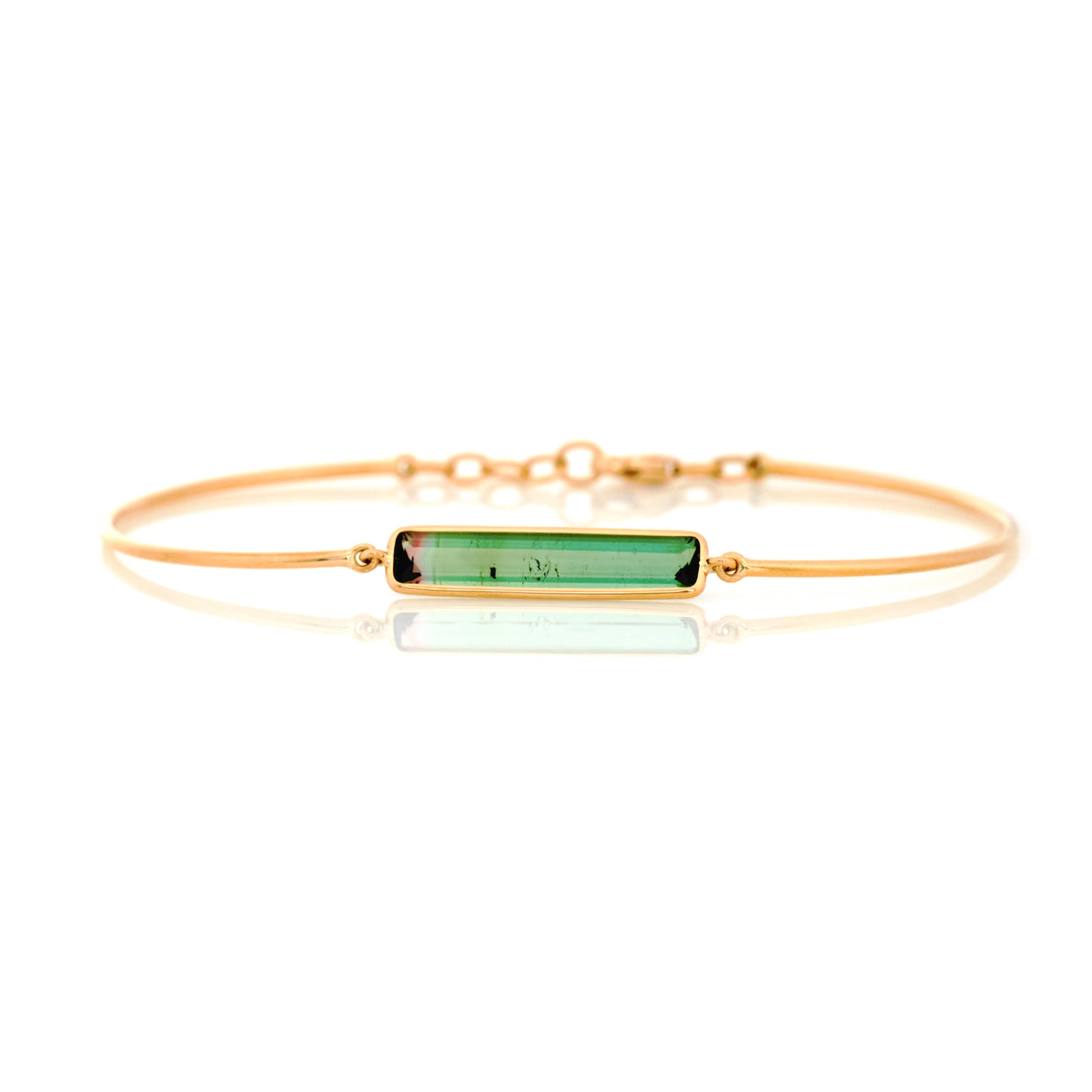 Watermelon Tourmaline Bangle