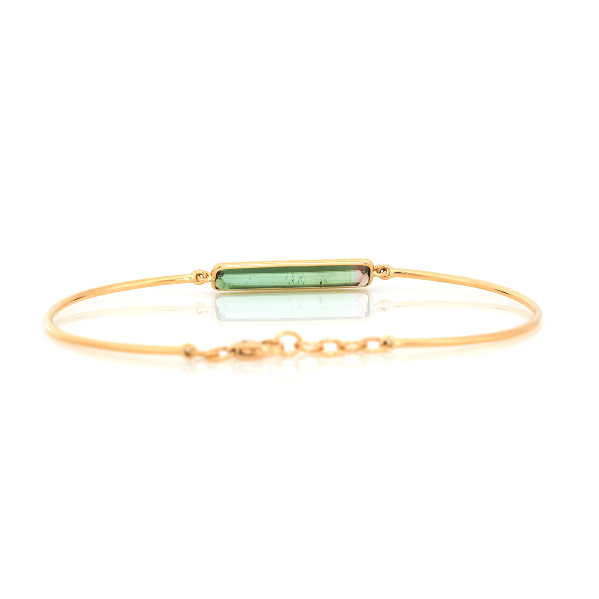 Watermelon Tourmaline Bangle