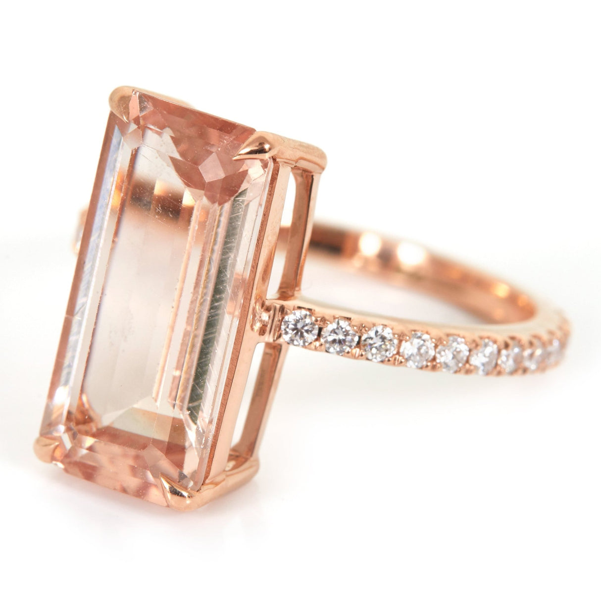Morganite & Diamond Supreme Ring