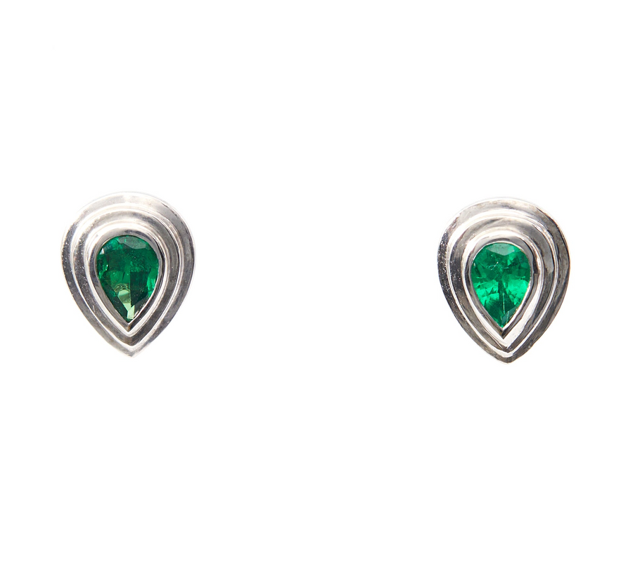 Tsavorite Frame Earrings