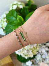 Watermelon Tourmaline Bangle
