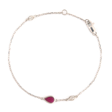 Ruby & Diamond Platinum Candy Bracelet