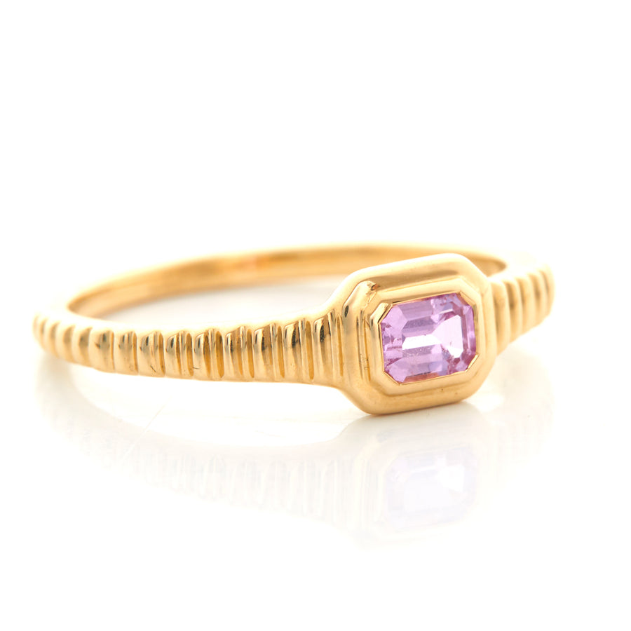 Pink Sapphire frame Ring