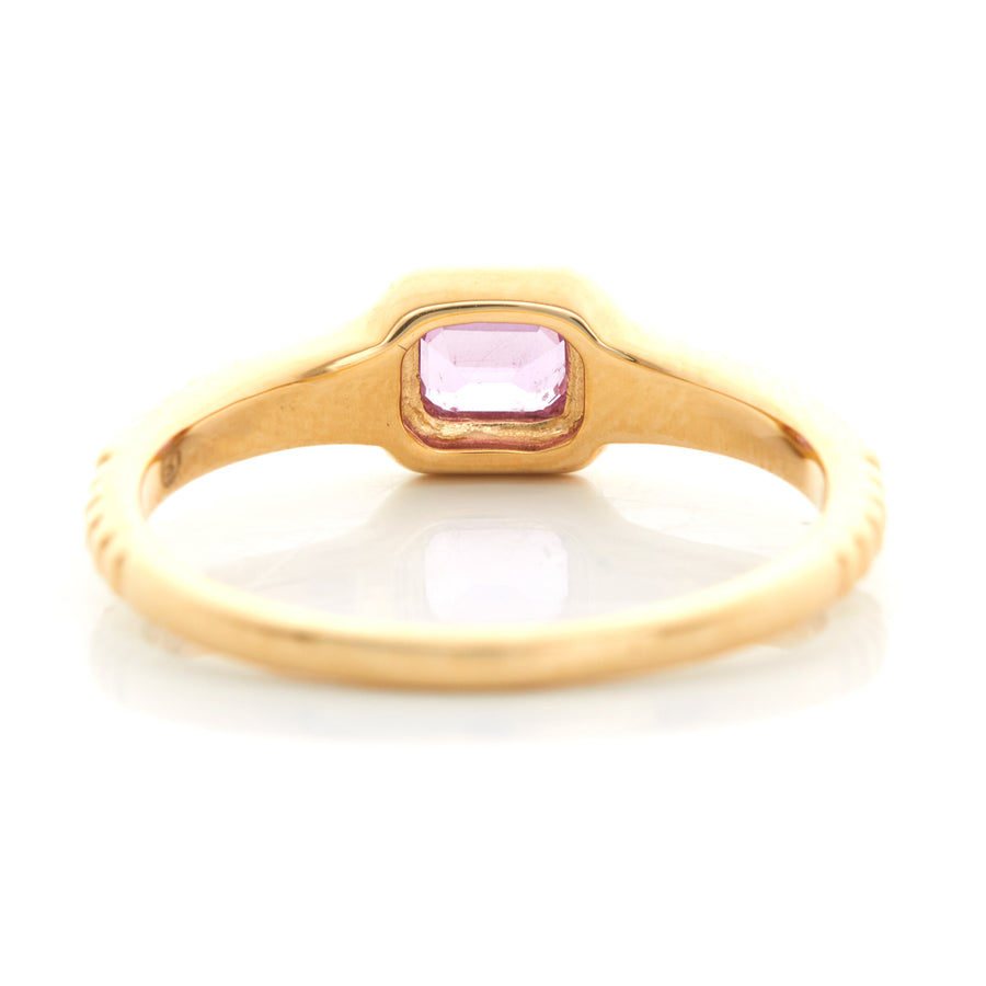 Pink Sapphire frame Ring