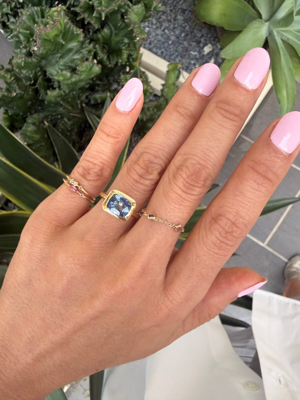 Sapphire Nouveau Ring