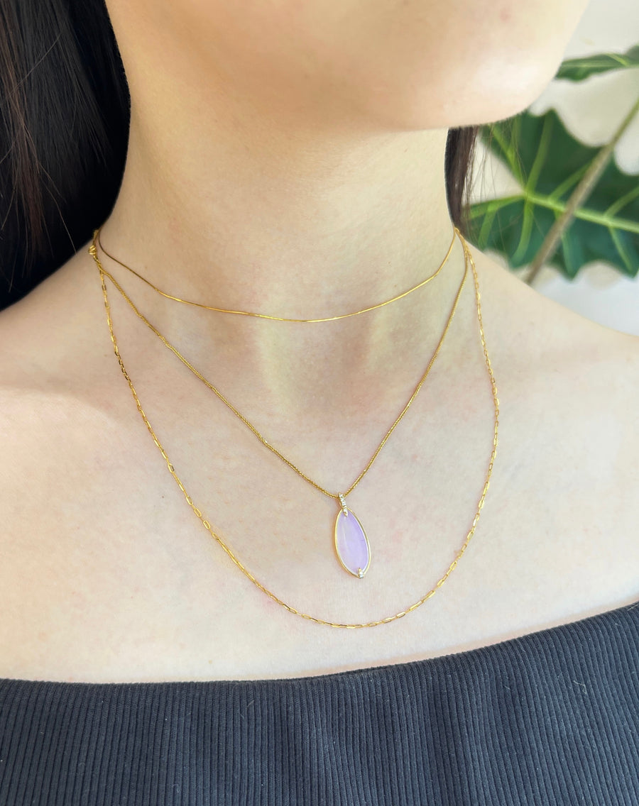 Jelly Opal & Diamond Necklace