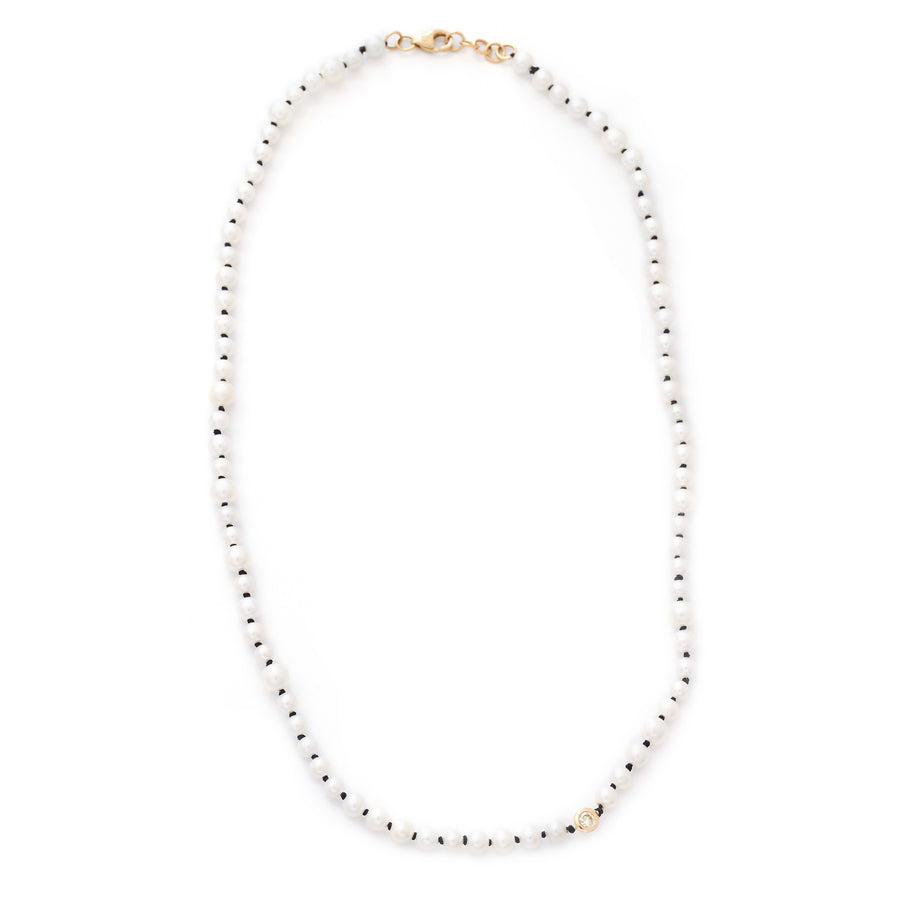 Akoya Pearl and Diamond choker necklace