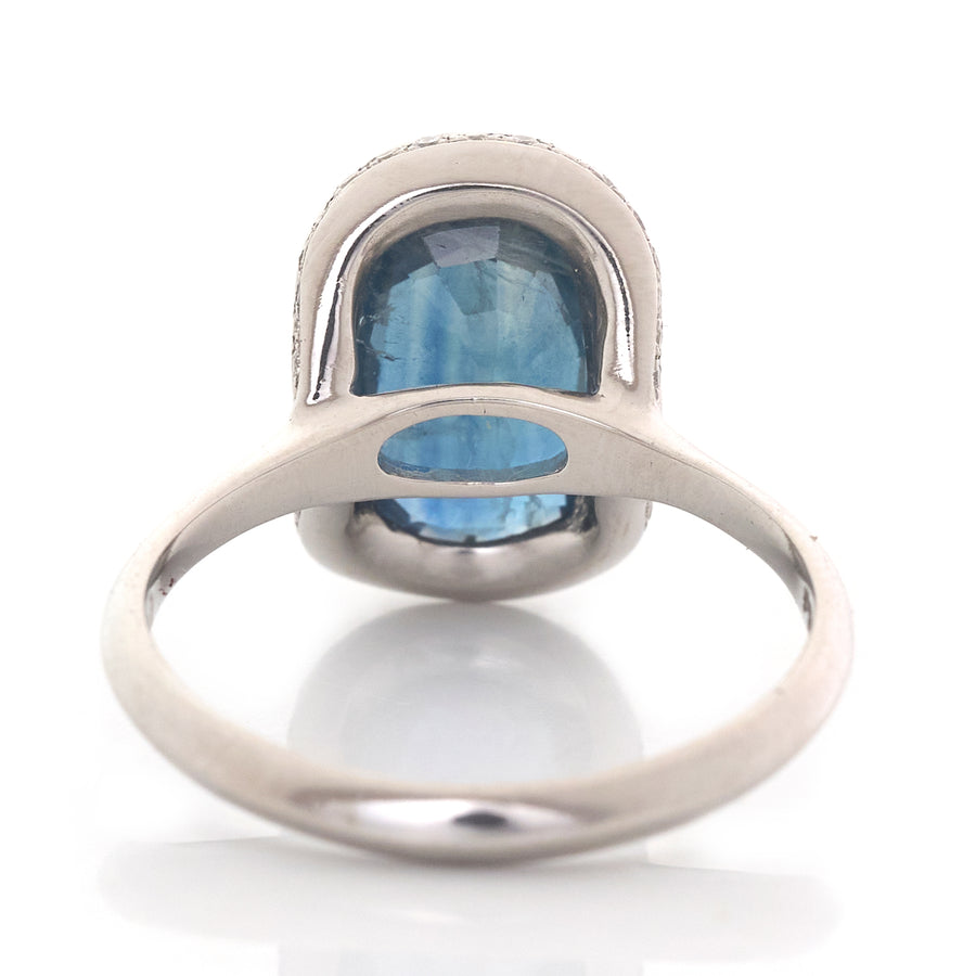 Siam Sapphire & Diamond Aurora Ring