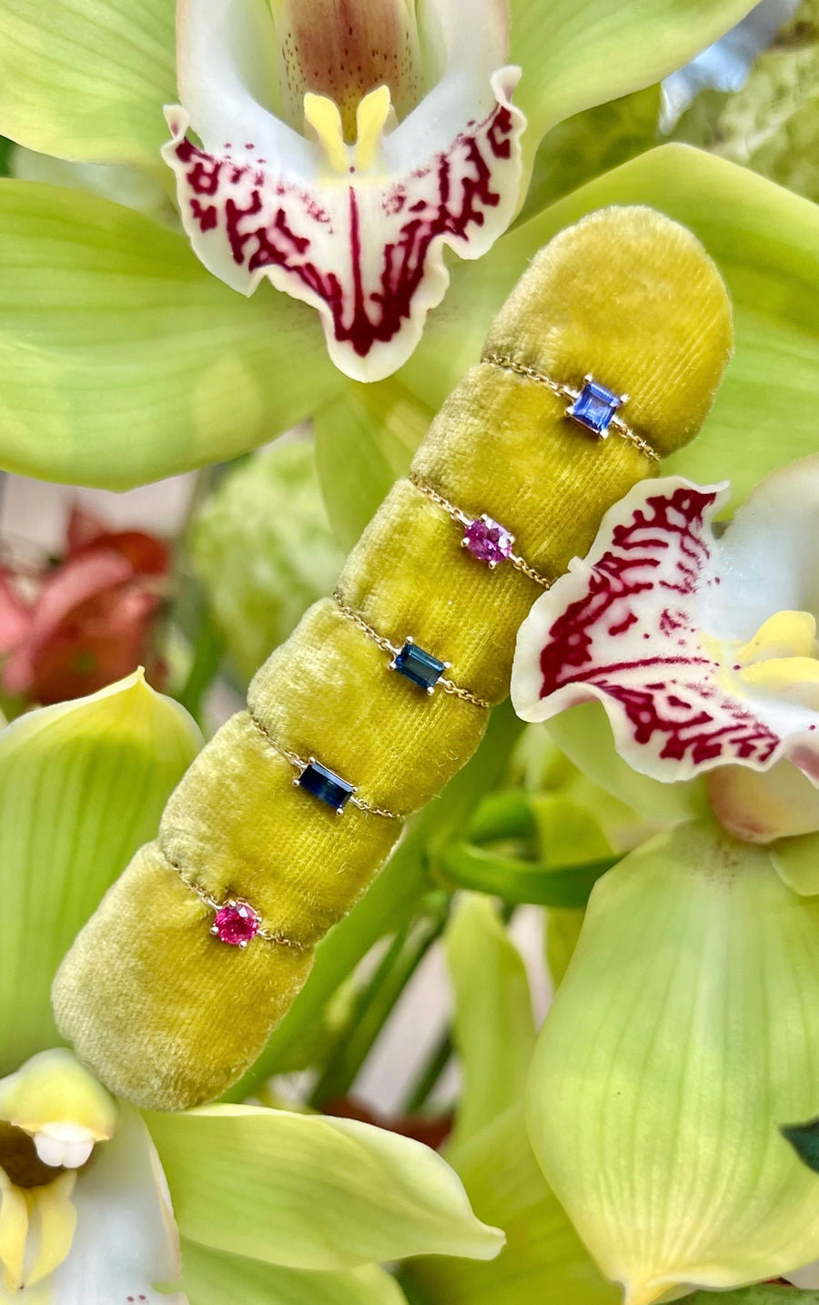 Unique Sapphire Chain Rings