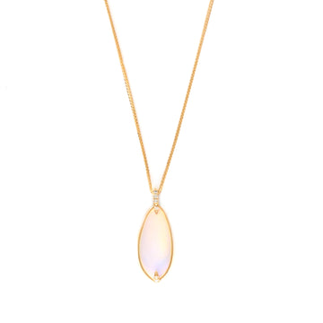 Jelly Opal & Diamond Necklace