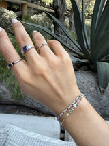 Spinel & Diamond Compass Bangle