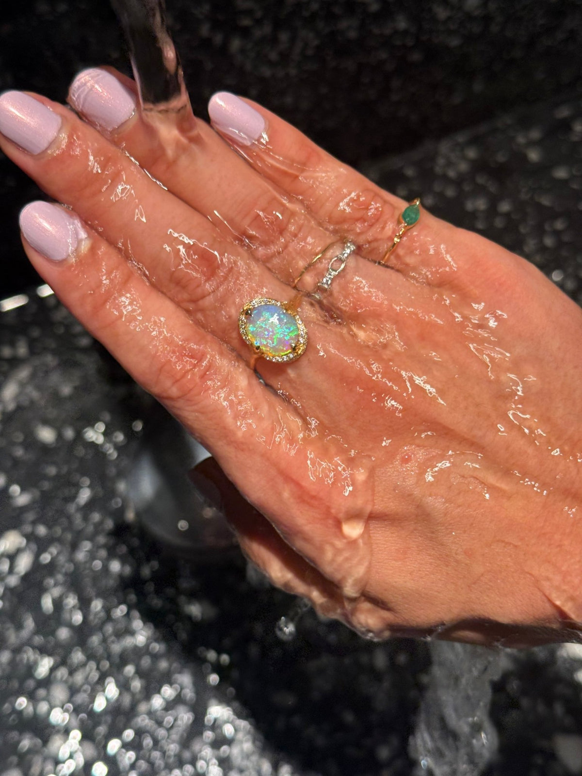 Opal Aurora Ring