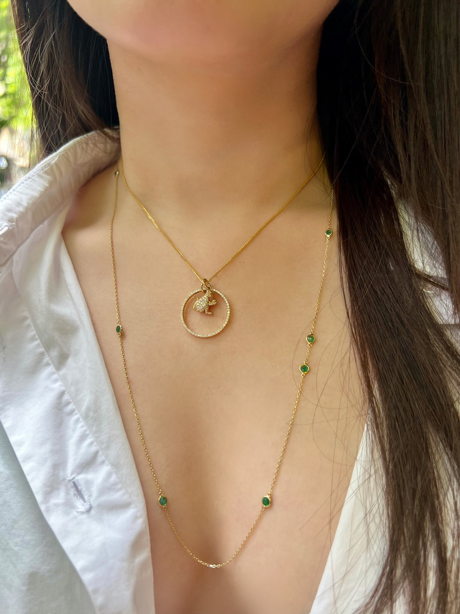 Zodiac Monkey Pendant Necklace