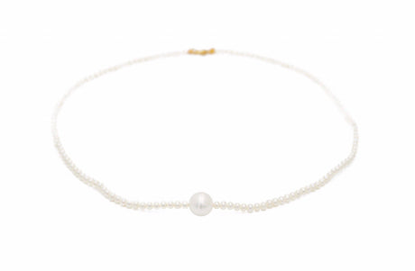 Akoya Pearl Necklace 18k handmade fine jewelry