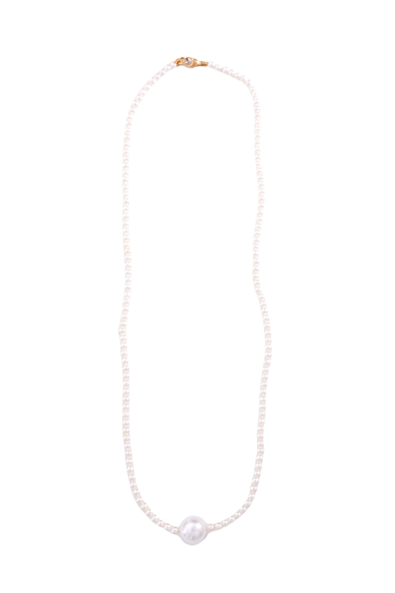 Akoya Pearl Necklace 18k handmade fine jewelry 3