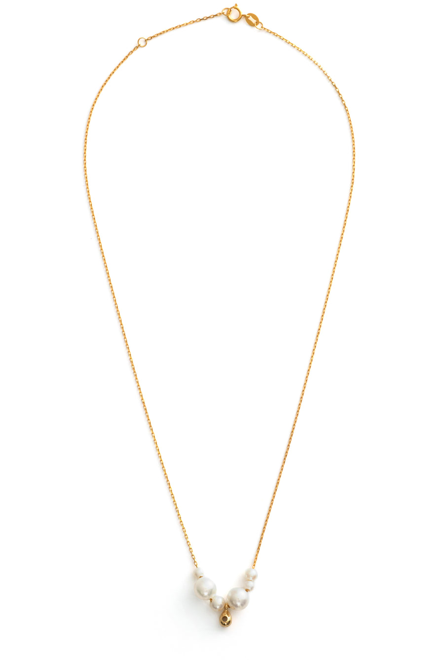 Akoya Gold Drop Pearl Necklace