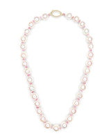 Akoya Pearl & Pink Sapphire Aphrodite Necklace 18K gold handmade fine jewelry
