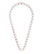 Akoya Pearl & Ruby Persephone Necklace  handmade fine jewelry