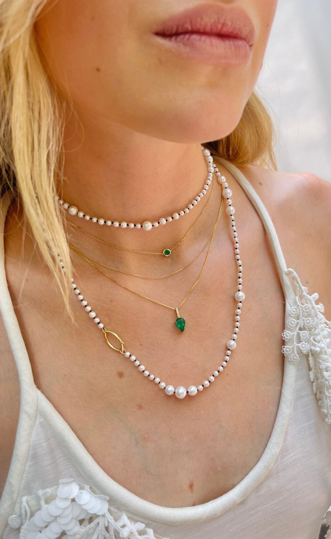Aphrodite Akoya Pearl Necklace – YI COLLECTION
