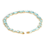 Aquamarine Contour Necklace