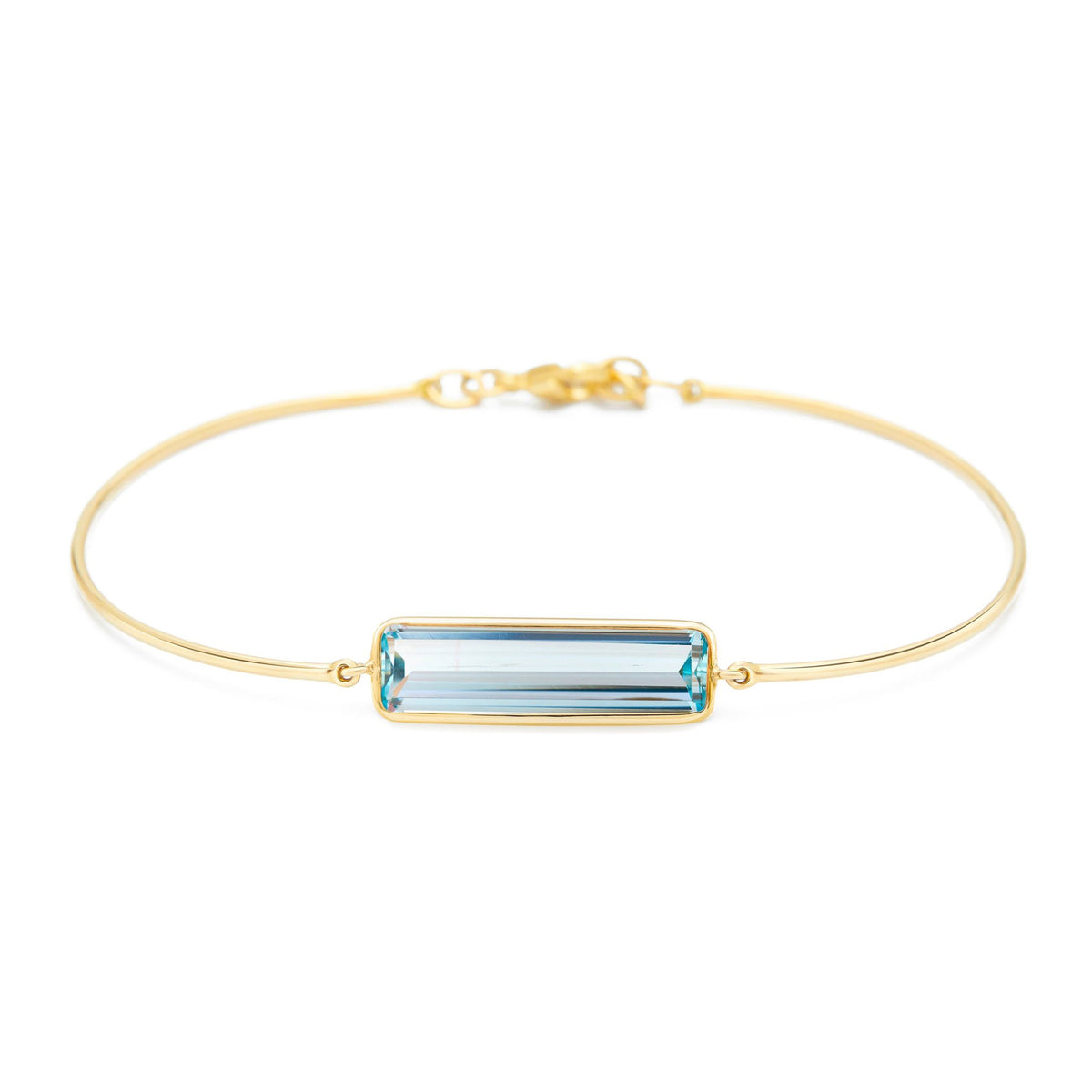 Aquamarine Bar Bangle