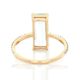 Aquamarine & Blue Diamond Oceans Ring