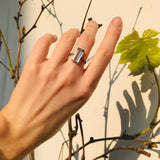 Aquamarine & Blue Diamond Oceans Ring