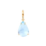 Aquamarine Neptune Pendant 18k handmade fine jewelry