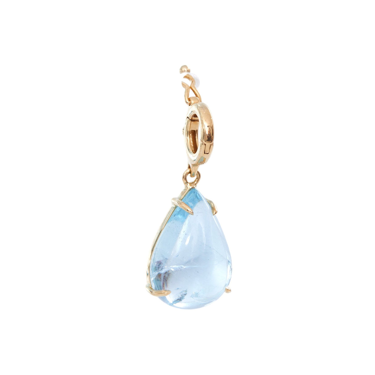 Aquamarine Neptune Pendant 18k handmade fine jewelry 2